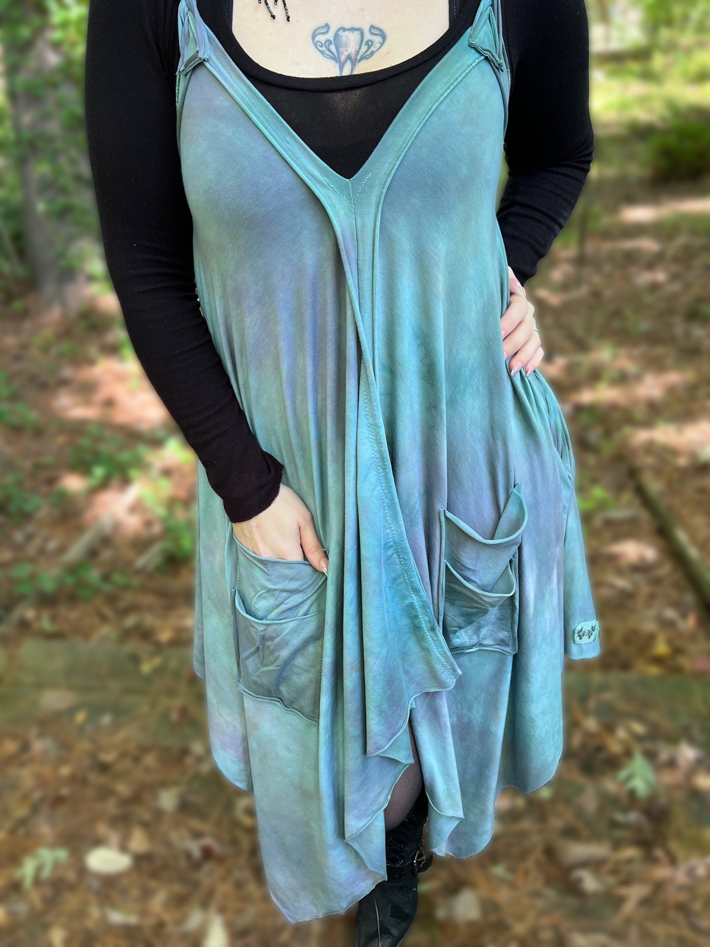 Adventuring Dress Coastal colorway OOAK