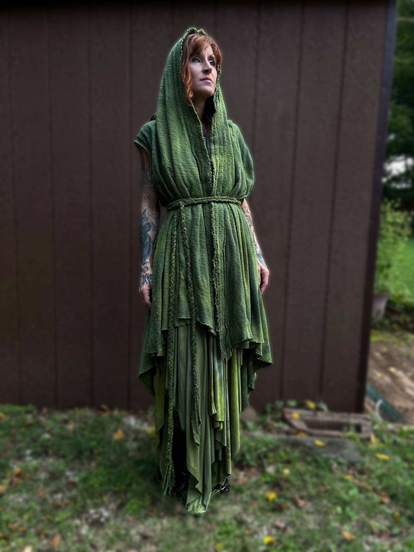 Your Favorite NPC Cloak Cropped Laurel OOAK