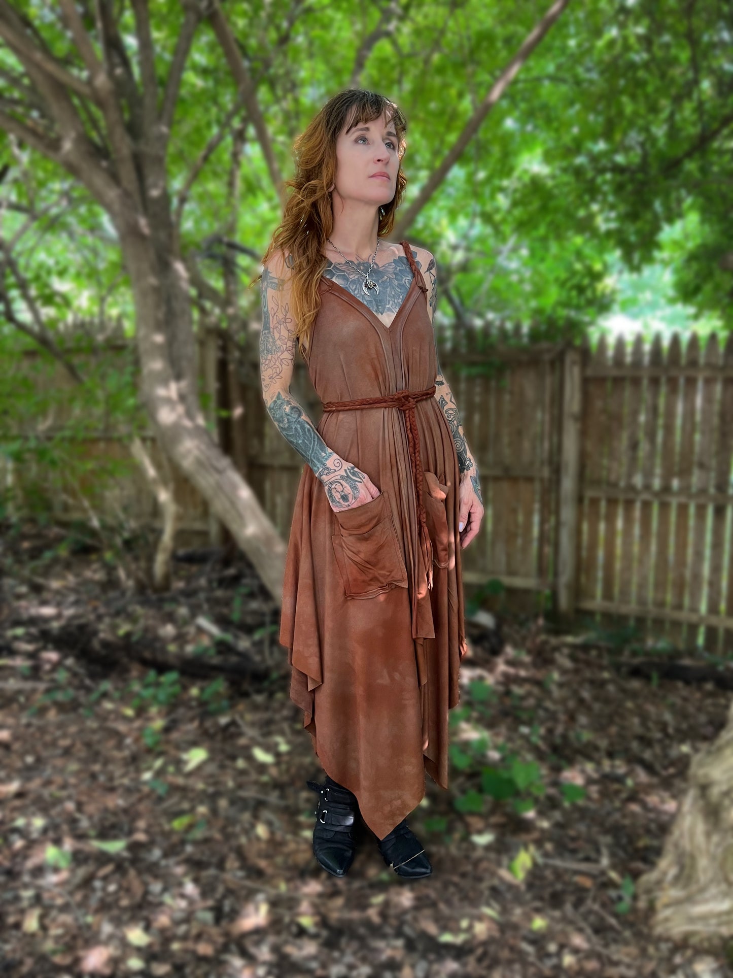 Adventuring Dress Terracotta colorway