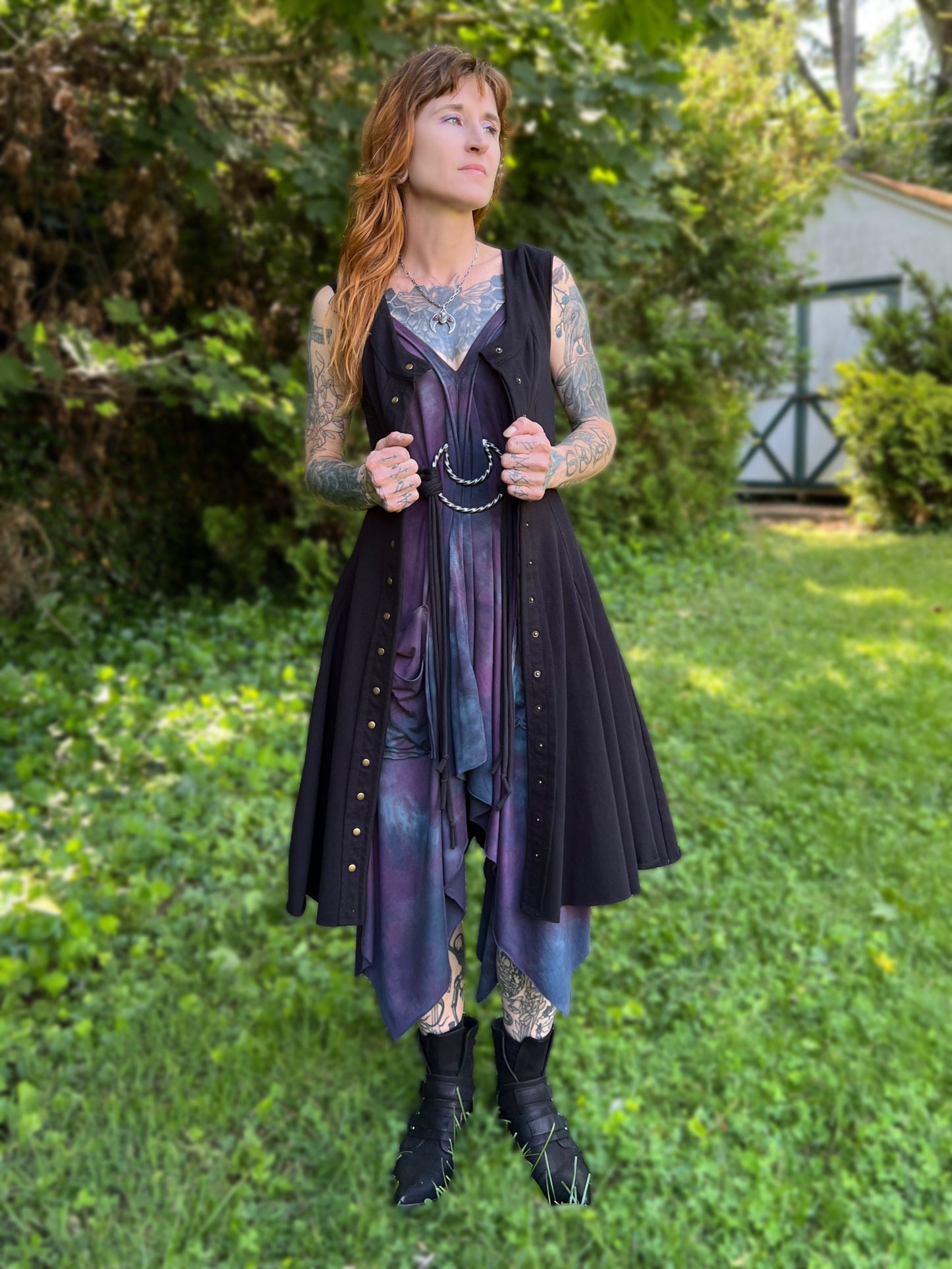 Dorian Dress Sleeveless Jet Black