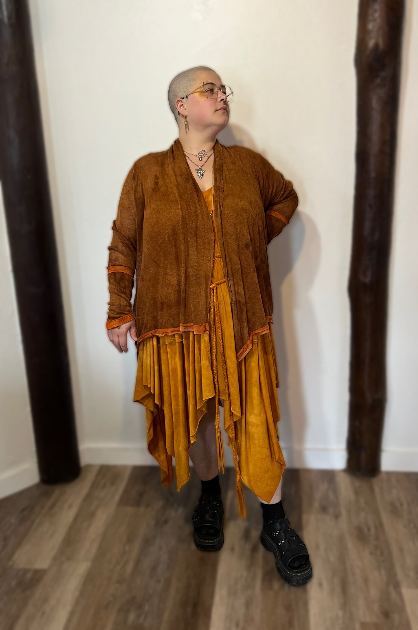 Blackwater cardigan Linen Oaken colorway OOAK