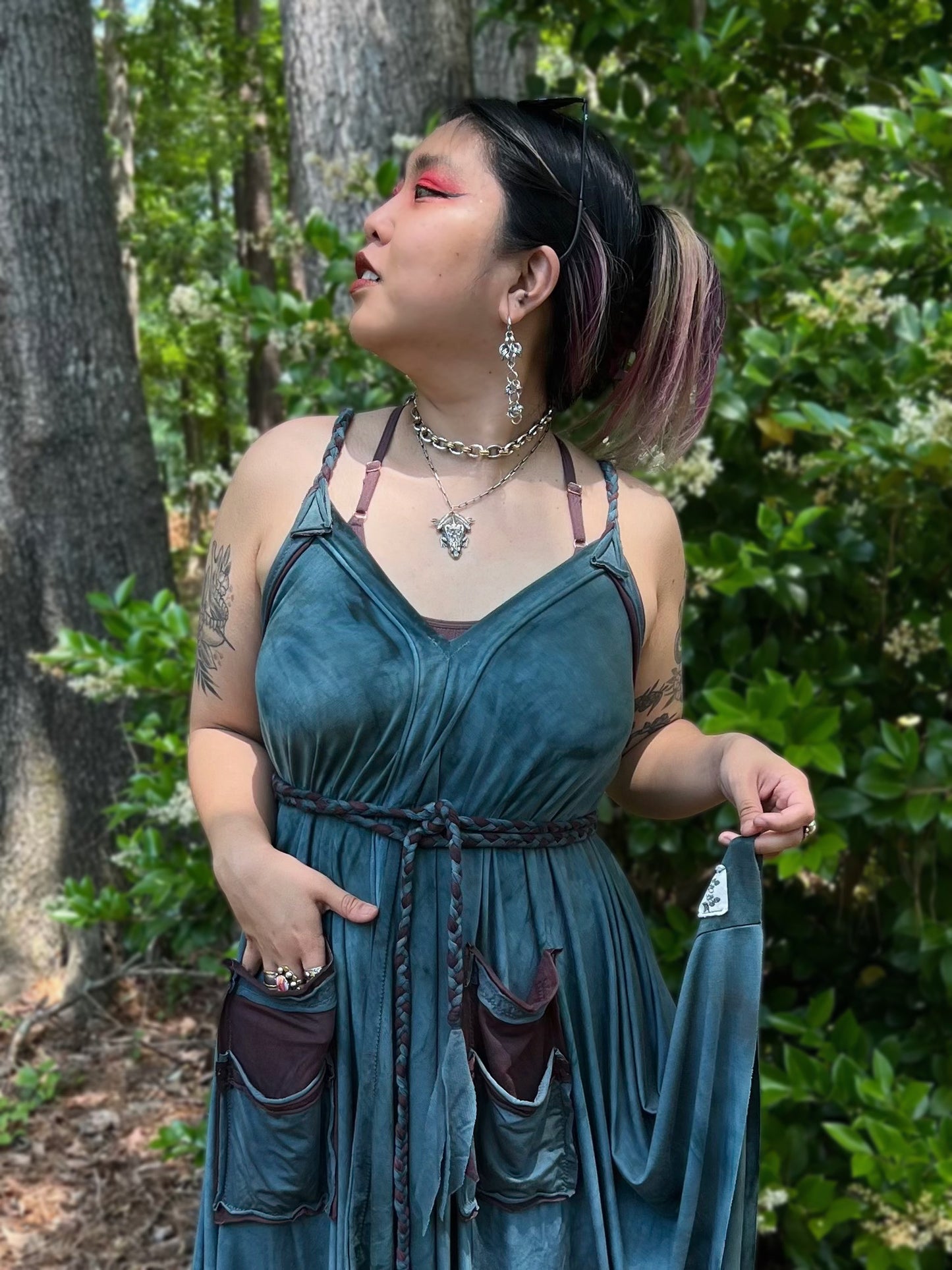 Adventuring Dress Azura colorway