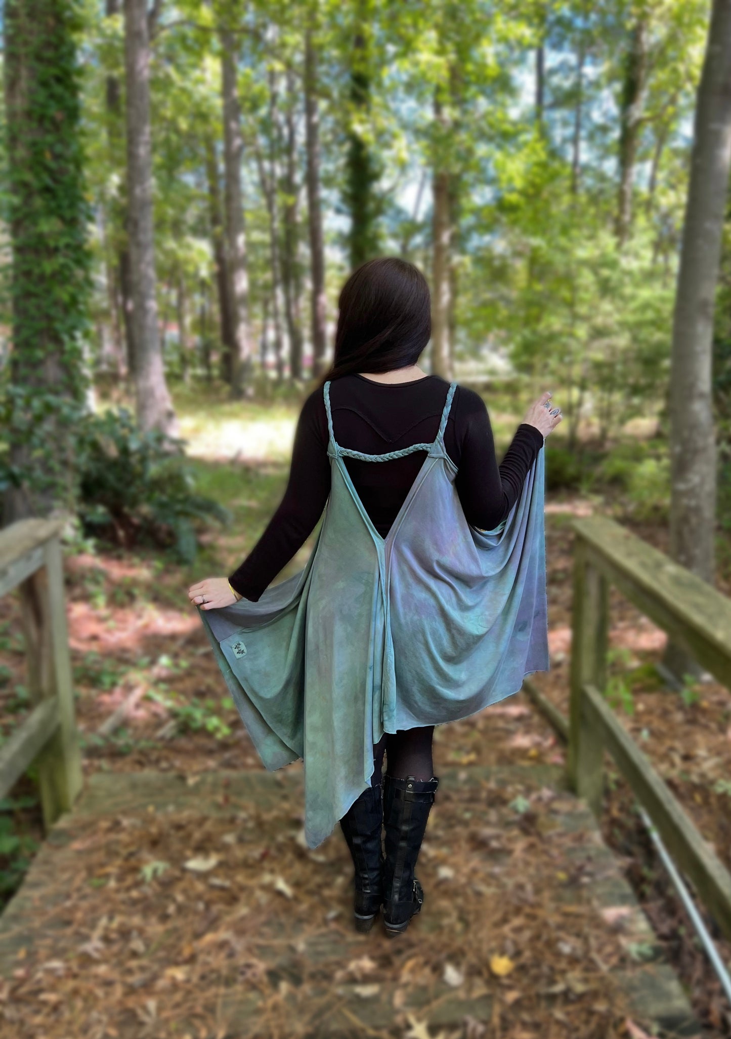 Adventuring Dress Coastal colorway OOAK