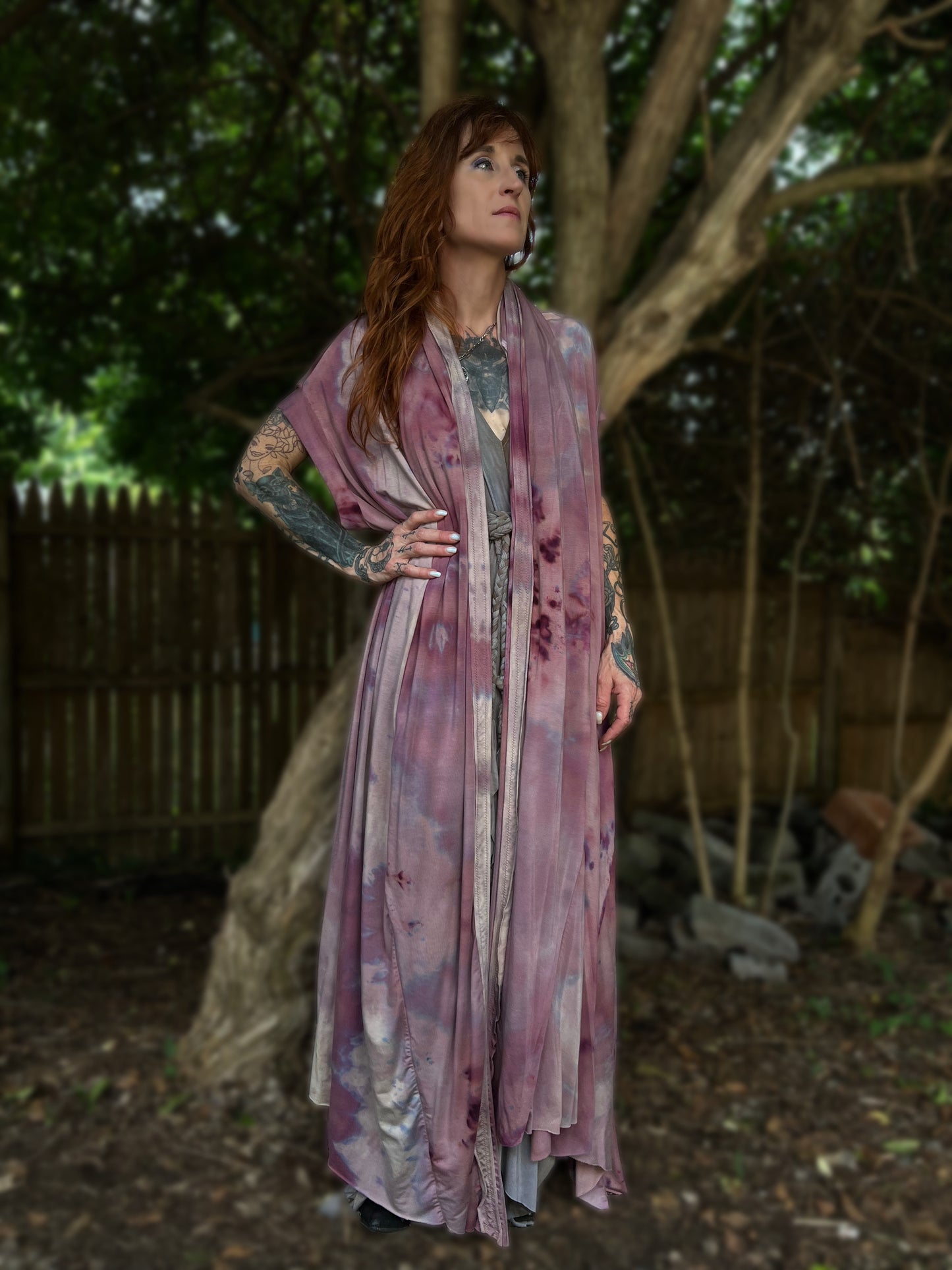 Your Favorite NPC Cloak Full Length Sweet Pea OOAK