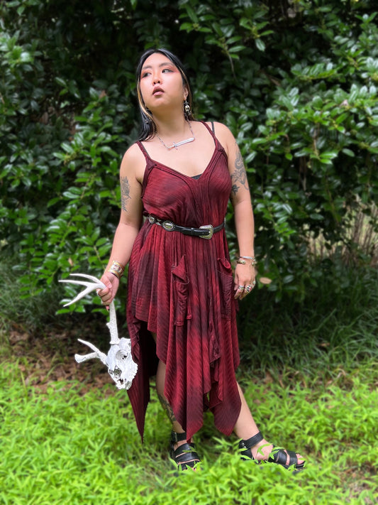 Adventuring Dress Bonfire colorway