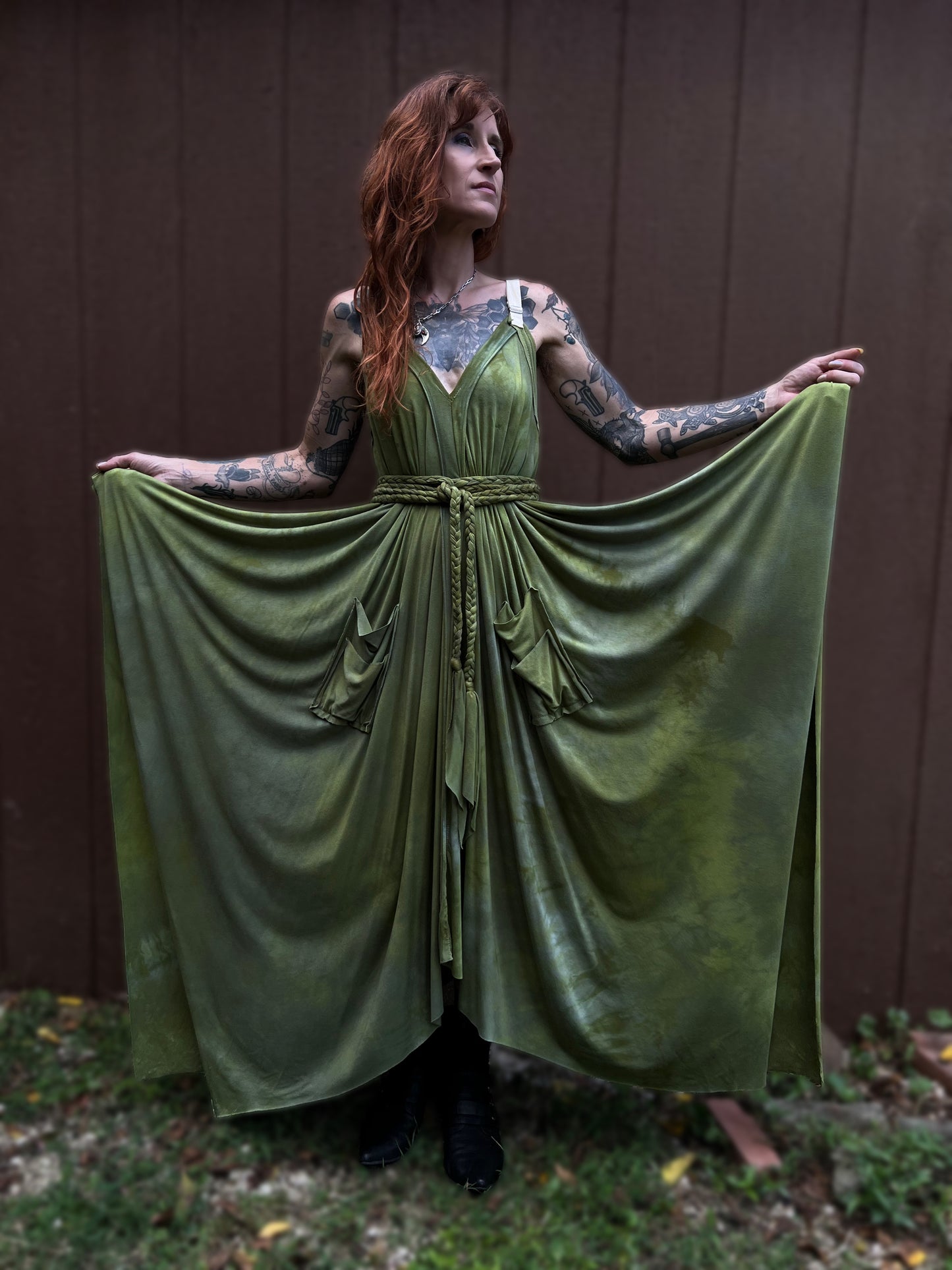 Adjustable Adventuring Dress Lemongrass