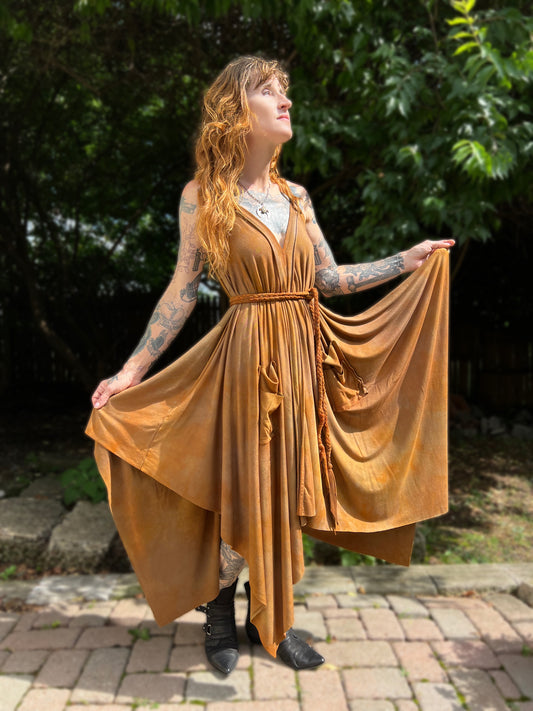 Adventuring Dress Hello Leo colorway OOAK