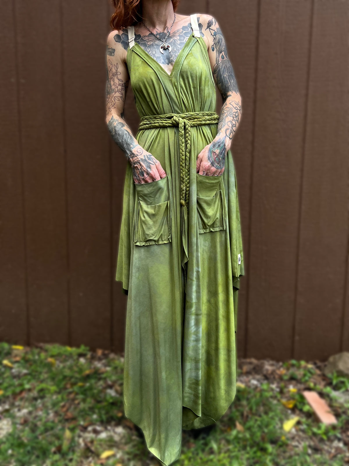 Adjustable Adventuring Dress Lemongrass