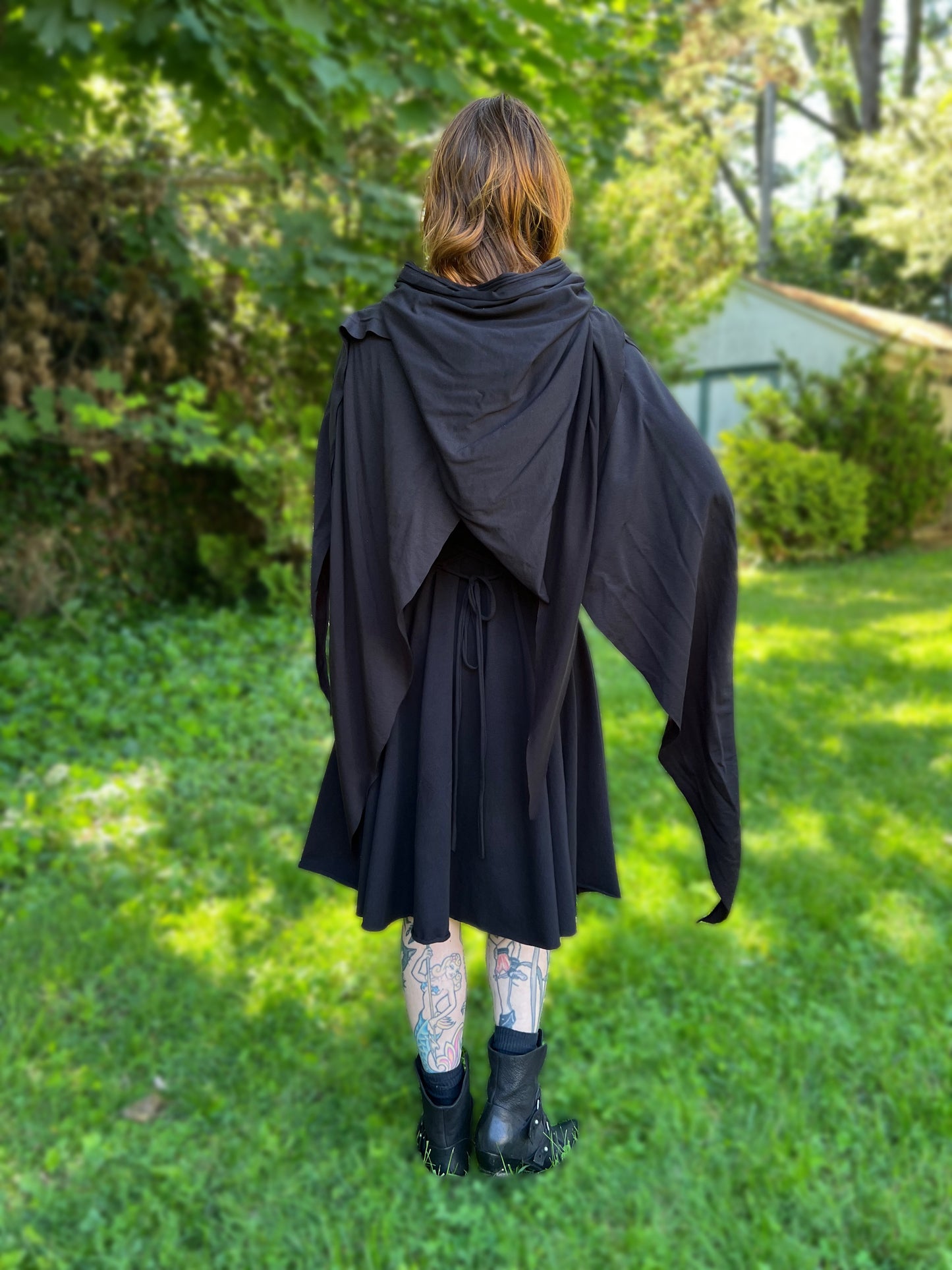 Lore Hooded Shawl Tencel OOAK