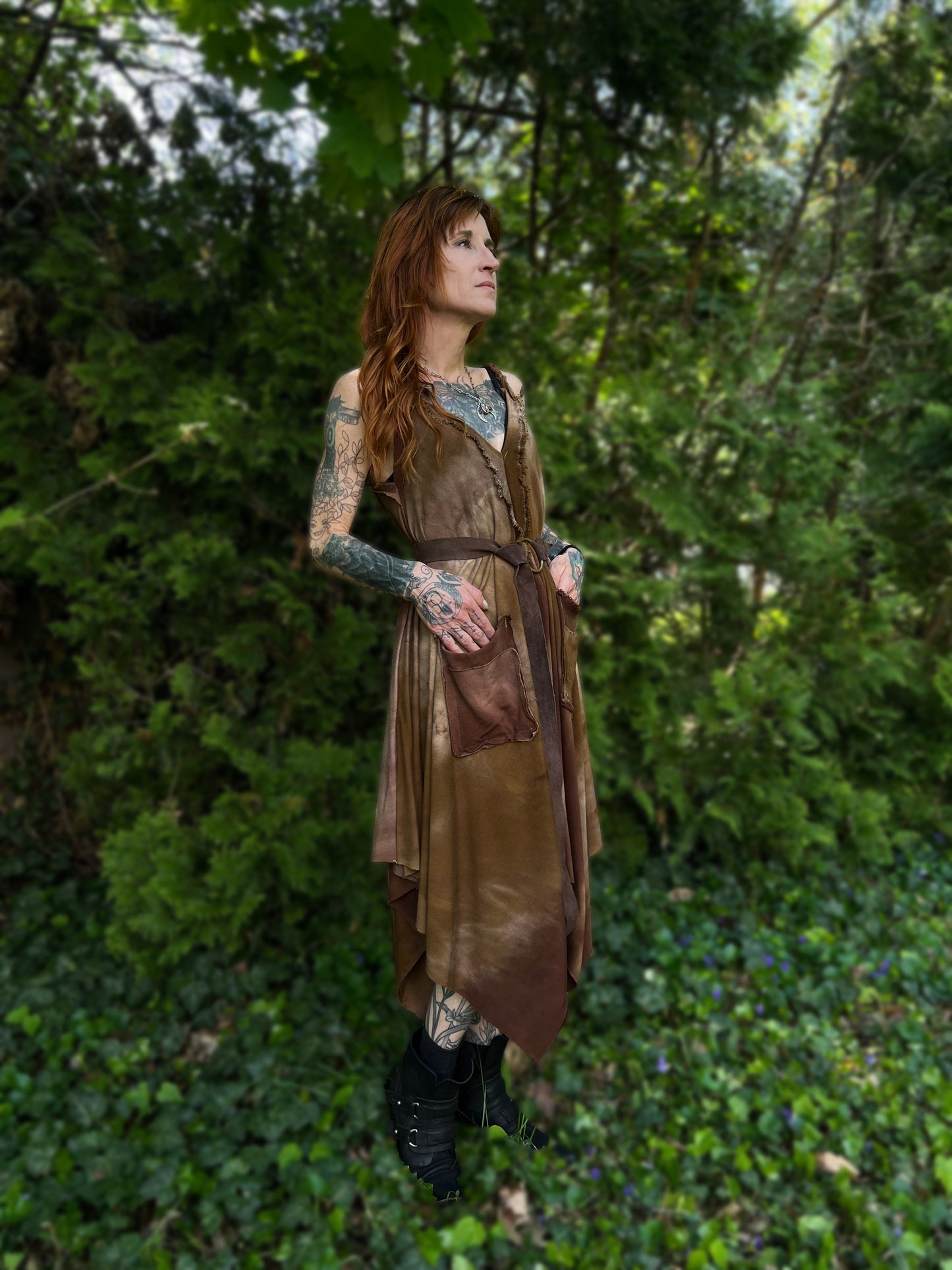 Adventuring Dress Faun colorway