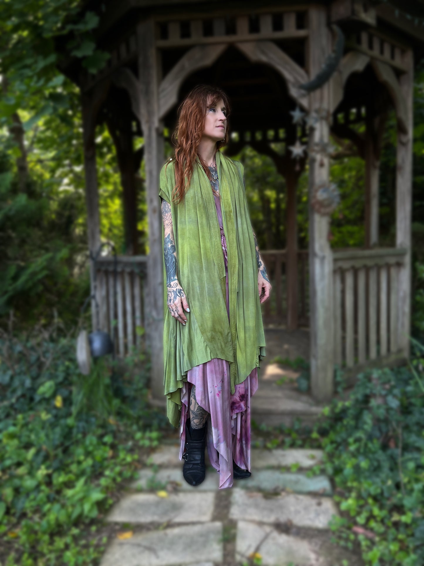 Your Favorite NPC Cloak Cropped Lemongrass  OOAK