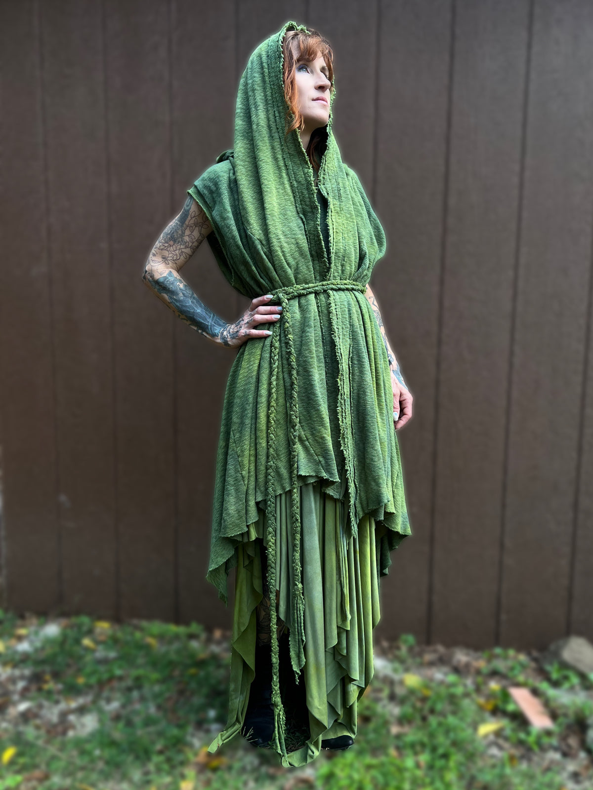 Your Favorite NPC Cloak Cropped Laurel OOAK