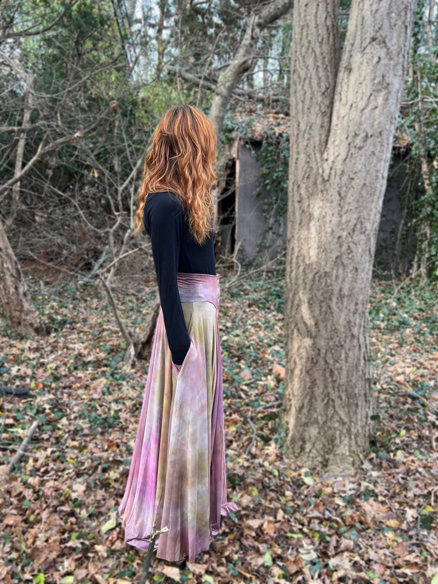 Danse Macabre Skirt Pearl Snap Edition