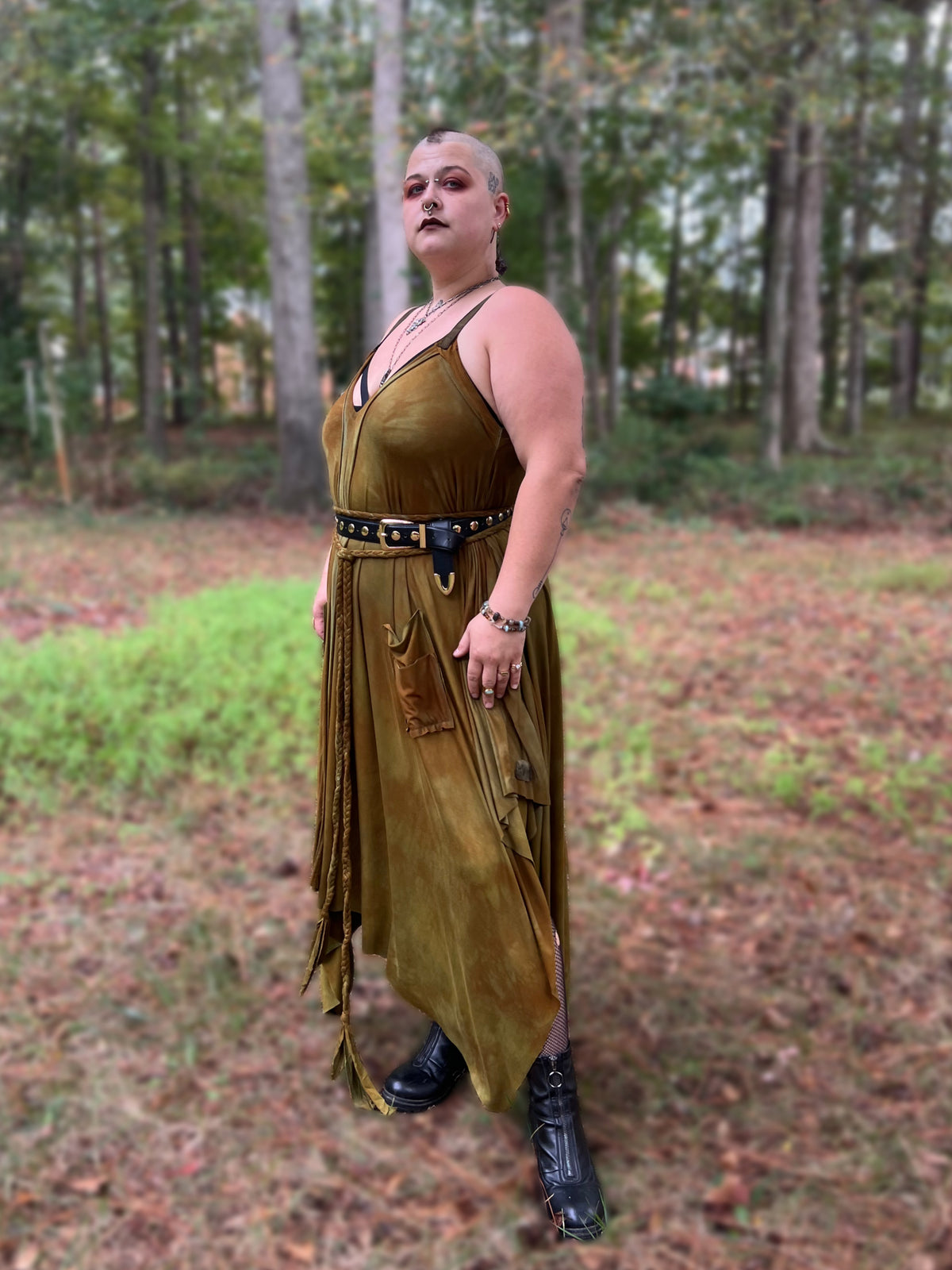 Adjustable Adventuring Dress Deciduous OOAK