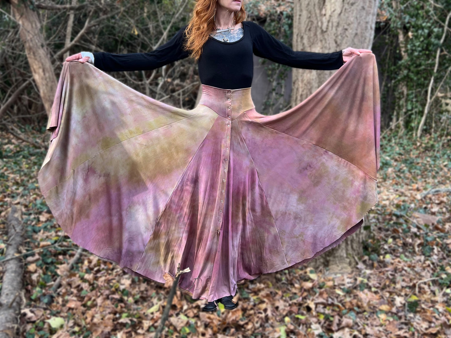 Danse Macabre Skirt Pearl Snap Edition