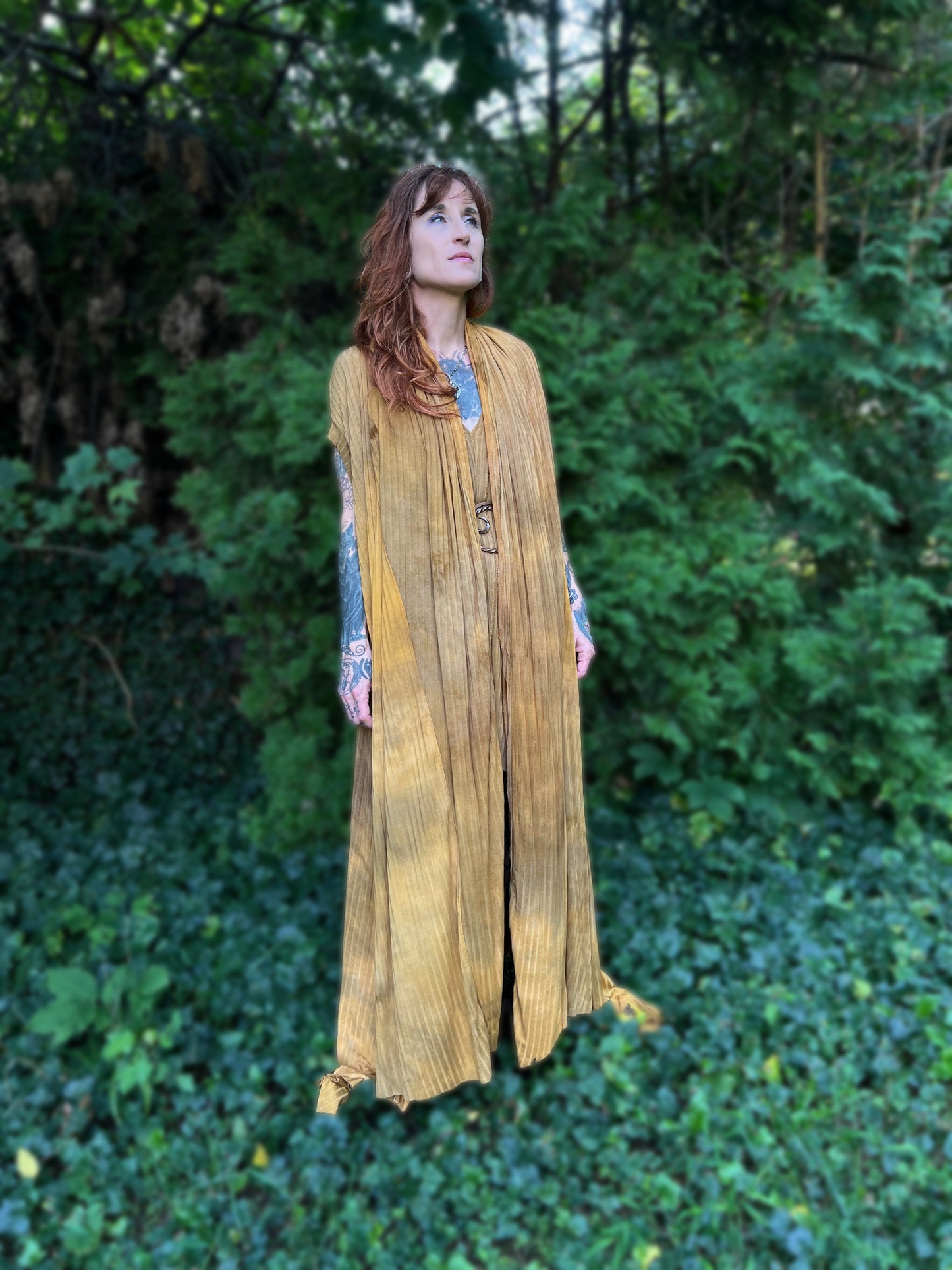 Your Favorite NPC Cloak Full Length September Sun  OOAK