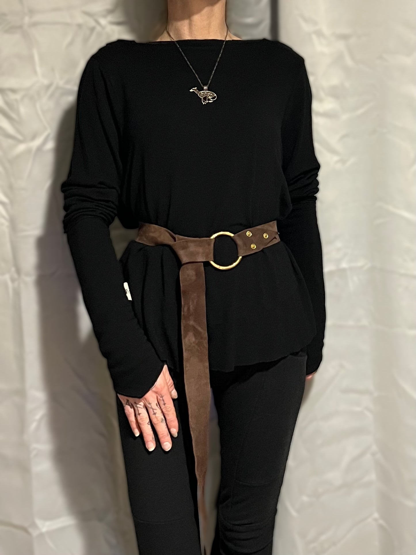 Tupelo Cropped Tunic Jet Black