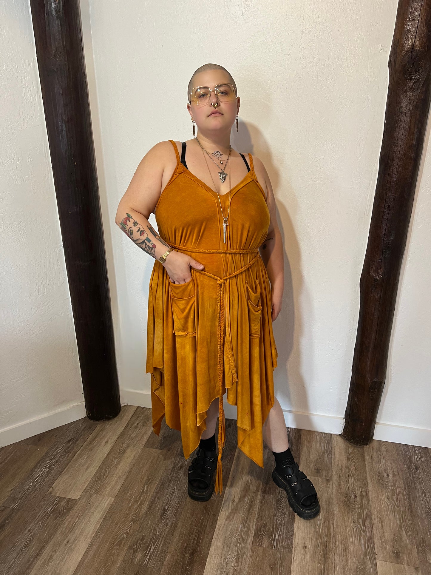 Adventuring Dress Helianthus colorway