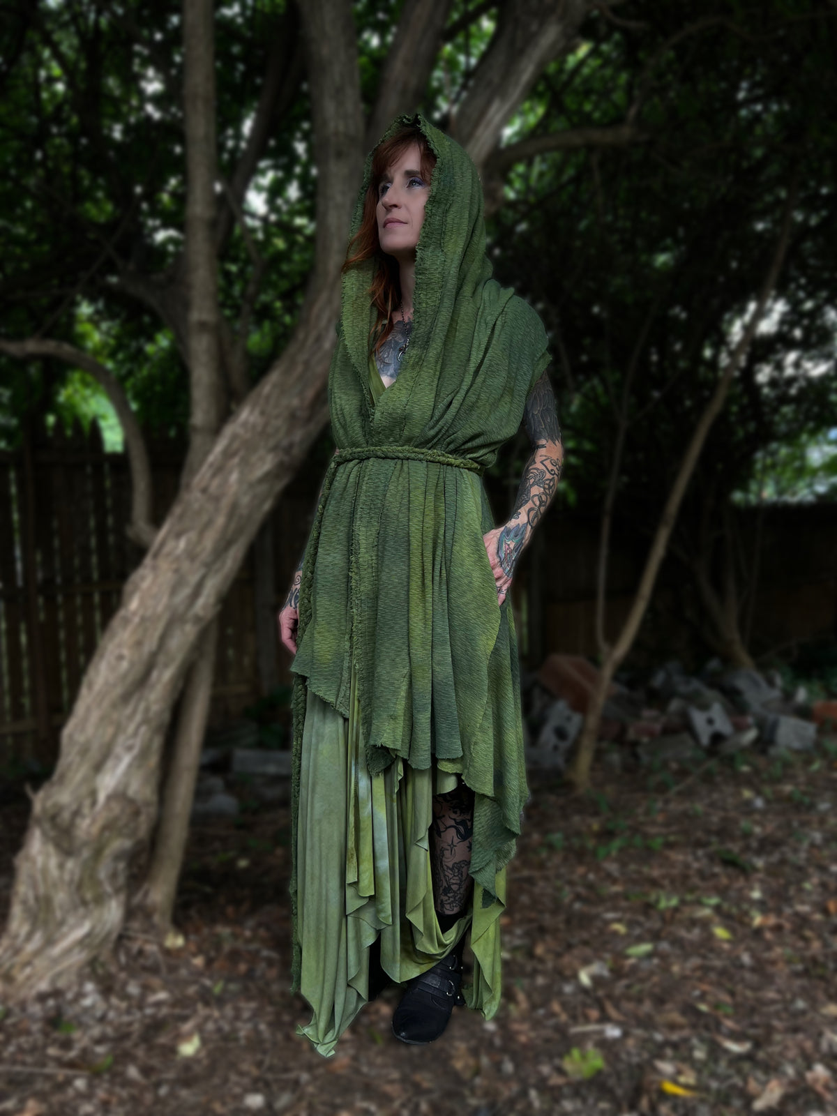 Your Favorite NPC Cloak Cropped Laurel OOAK