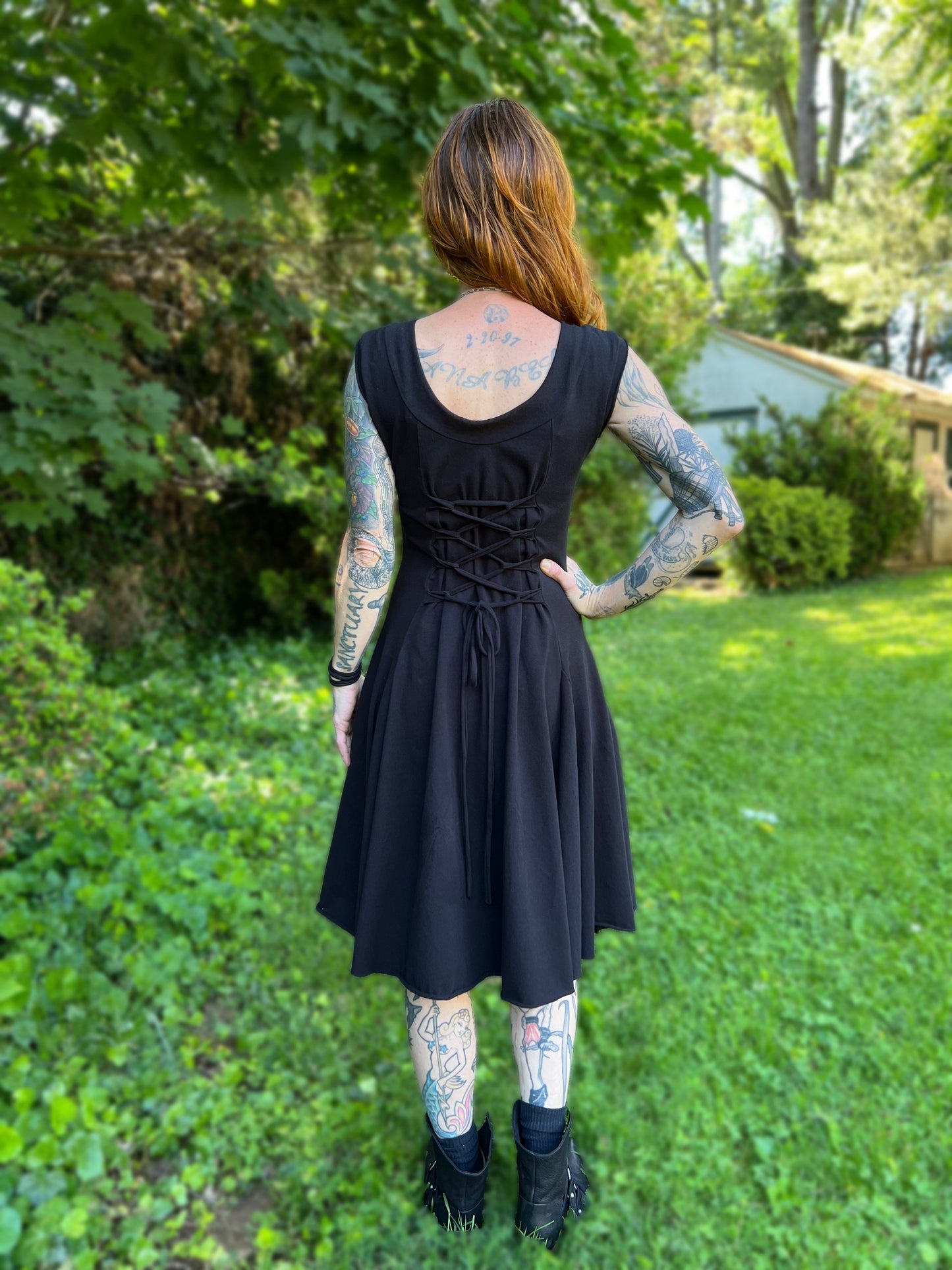 Dorian Dress Sleeveless Jet Black
