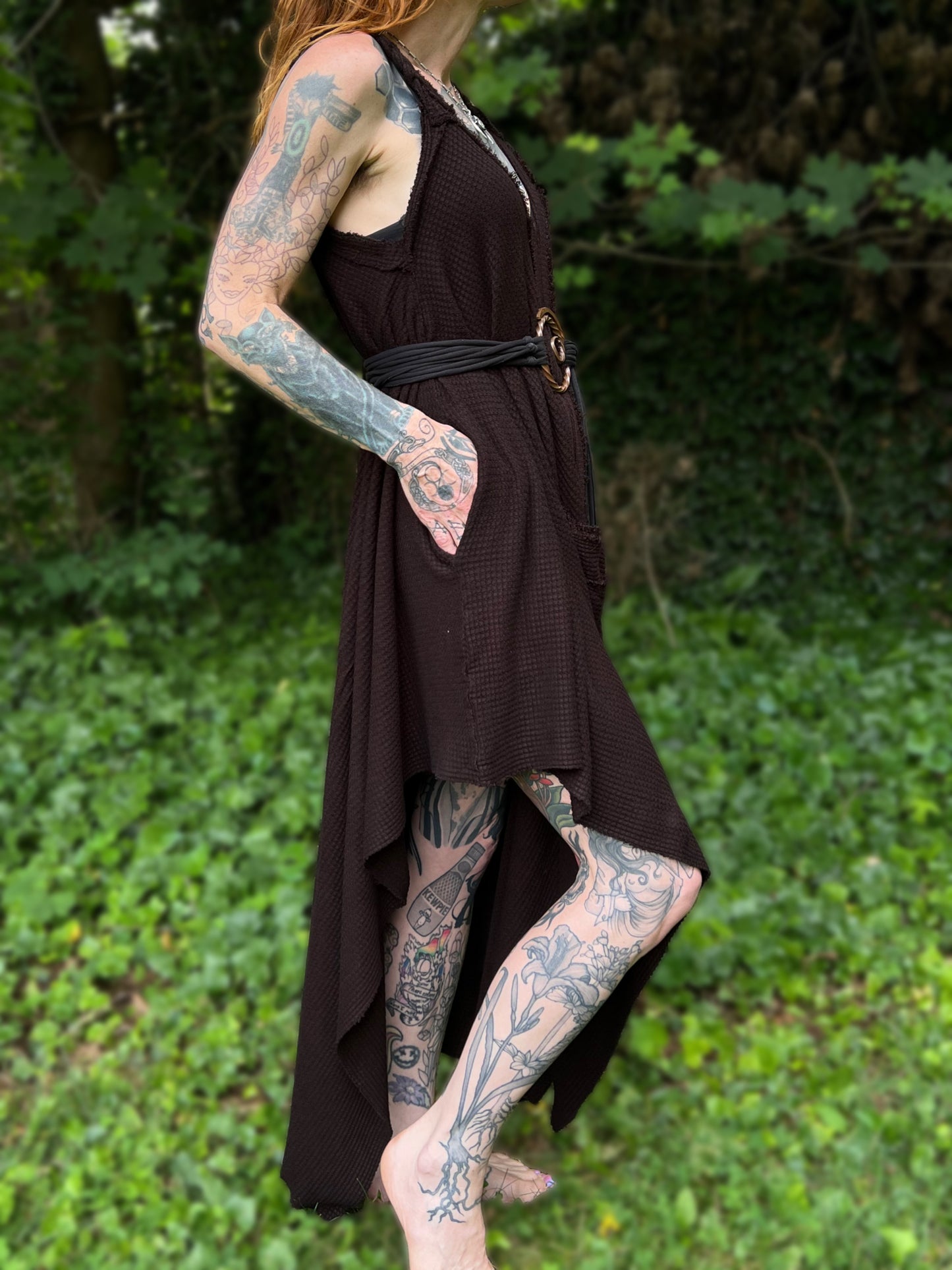 Adventuring Dress Earthen colorway OOAK