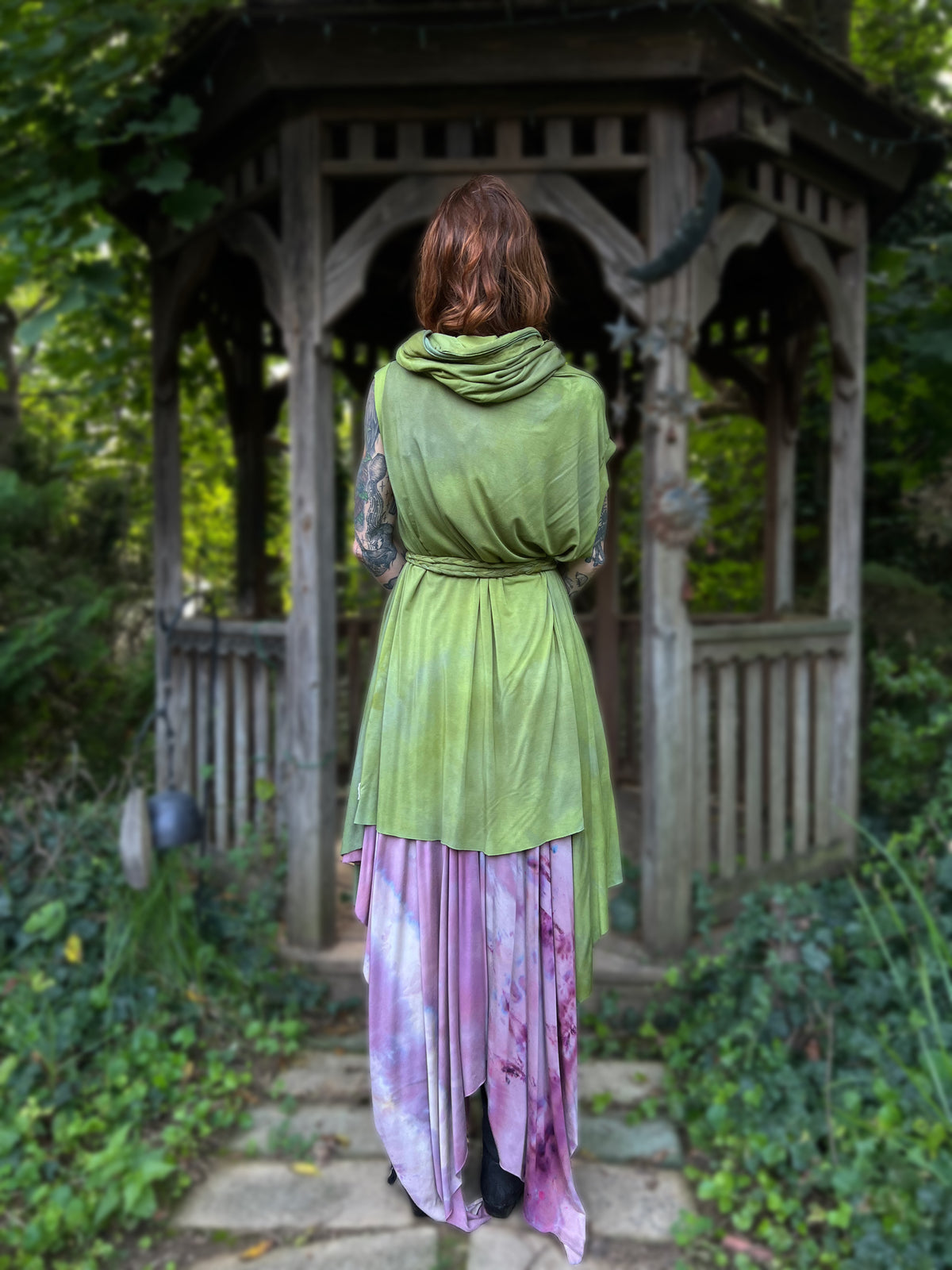 Your Favorite NPC Cloak Cropped Lemongrass  OOAK