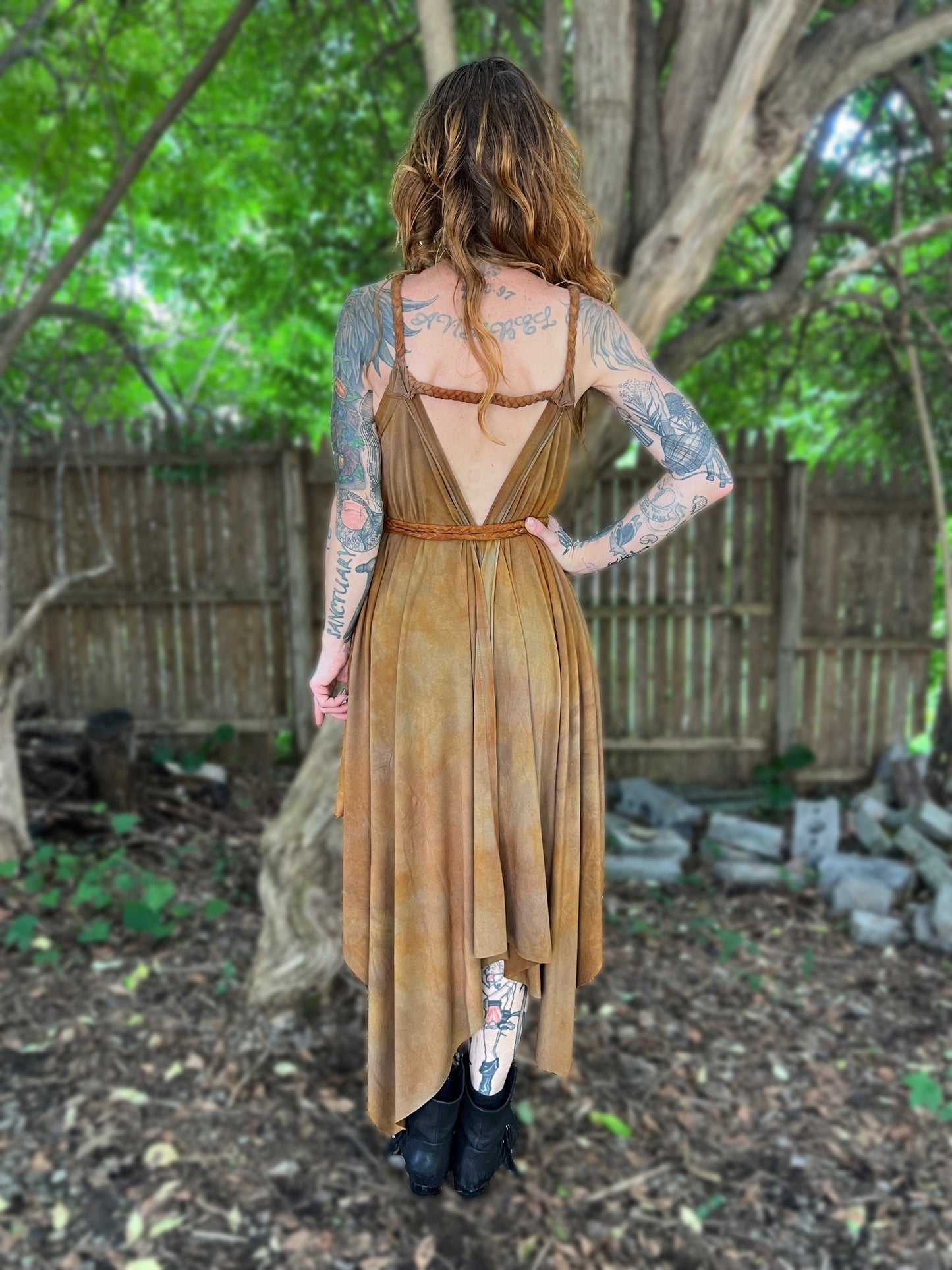 Adventuring Dress Hello Leo colorway OOAK