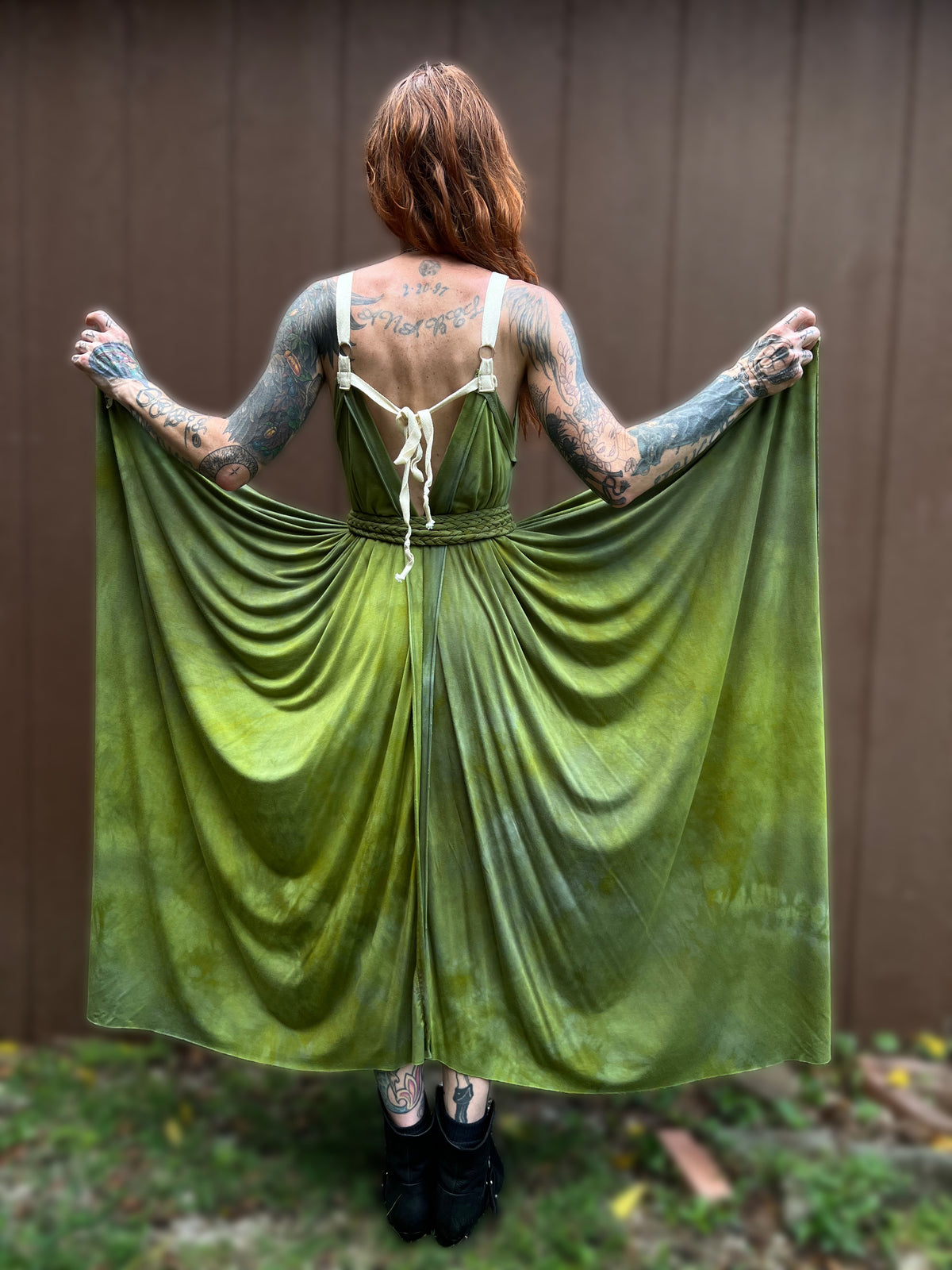 Adjustable Adventuring Dress Lemongrass