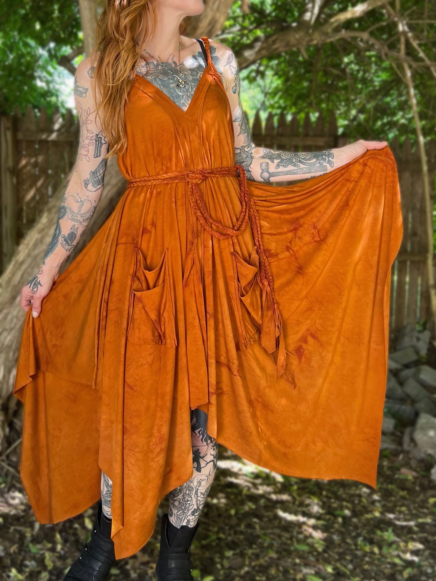 Adventuring Dress Marigold OOAK