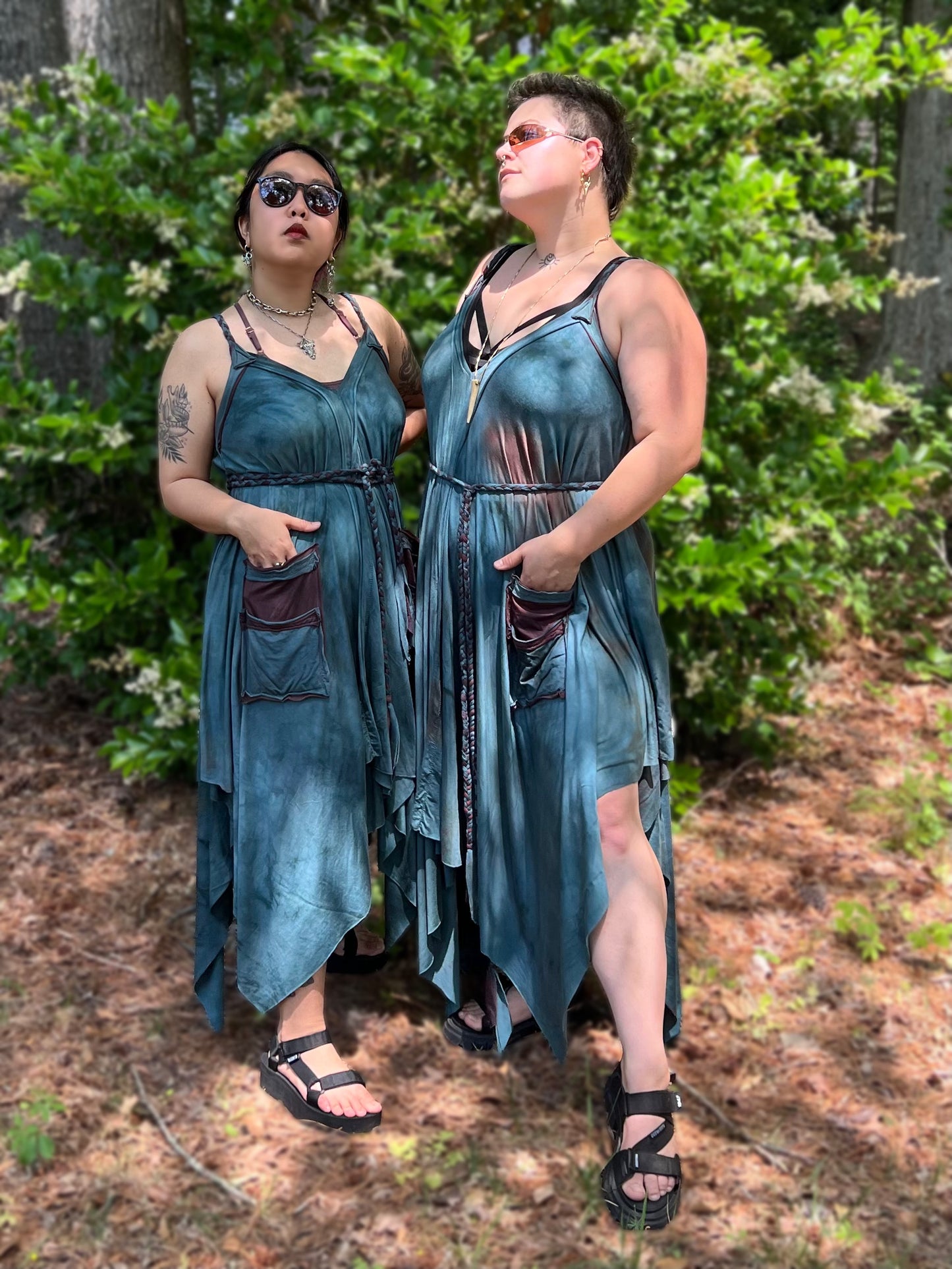 Adventuring Dress Azura colorway