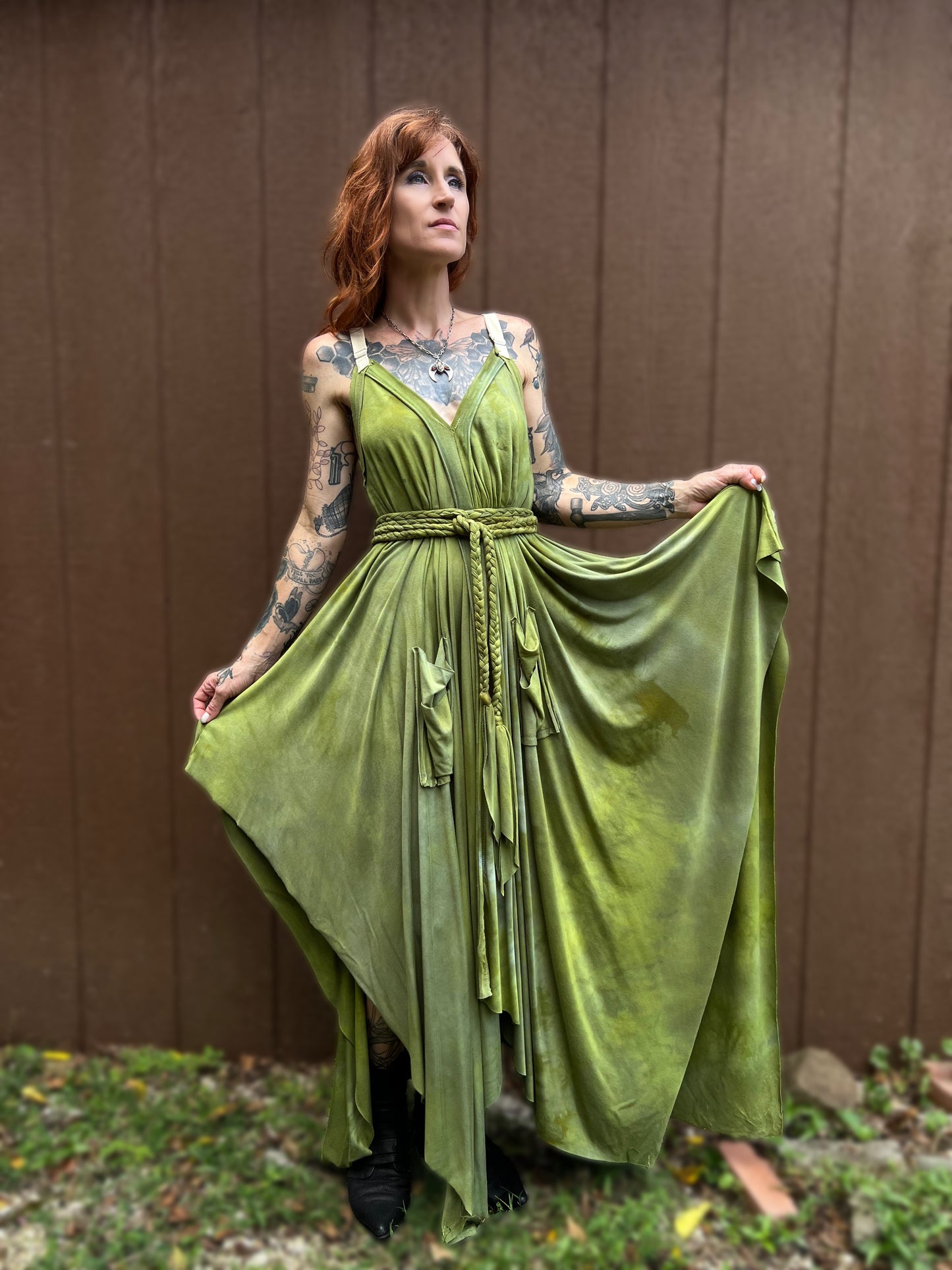 Adjustable Adventuring Dress Lemongrass