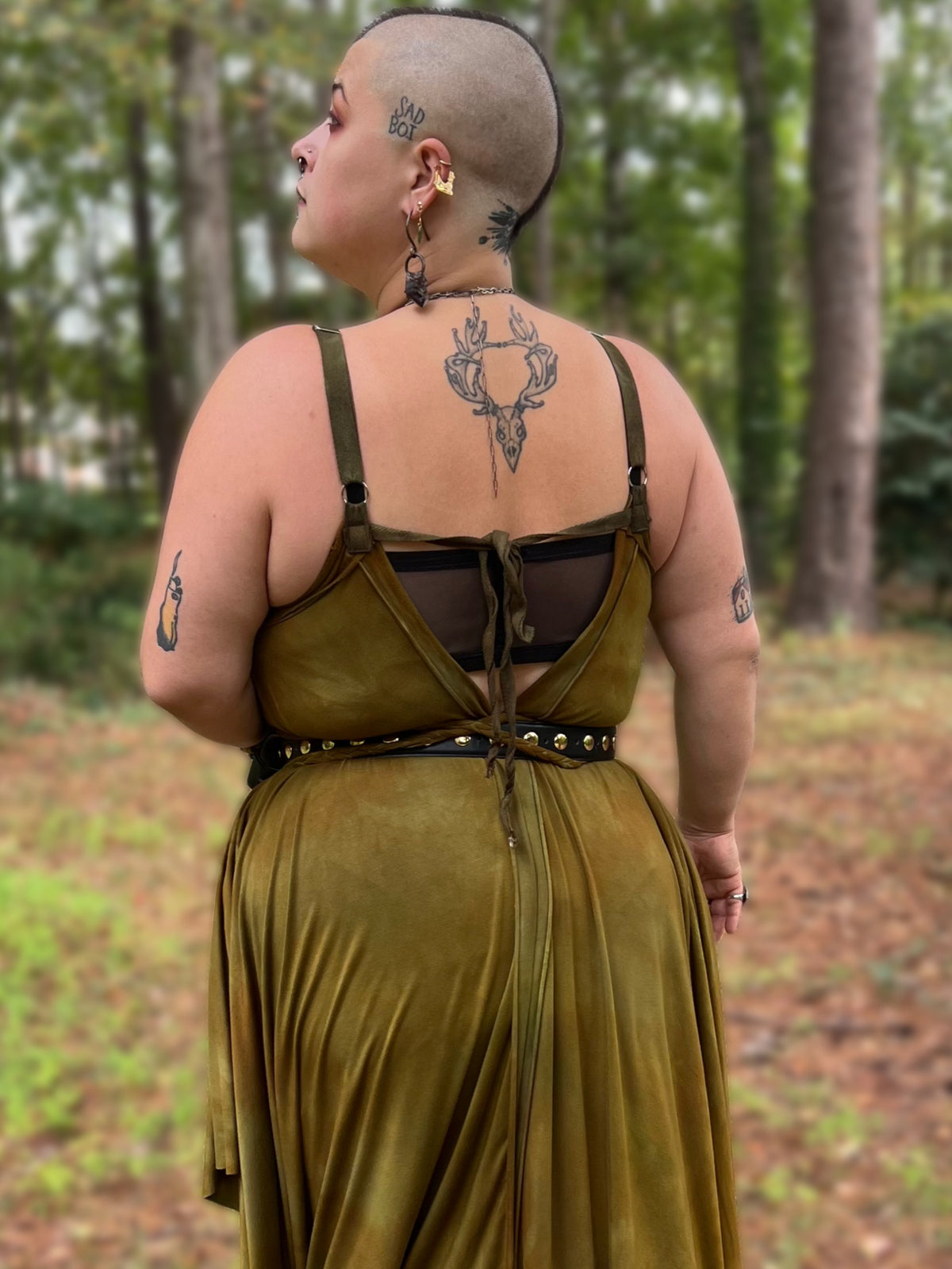 Adjustable Adventuring Dress Deciduous OOAK
