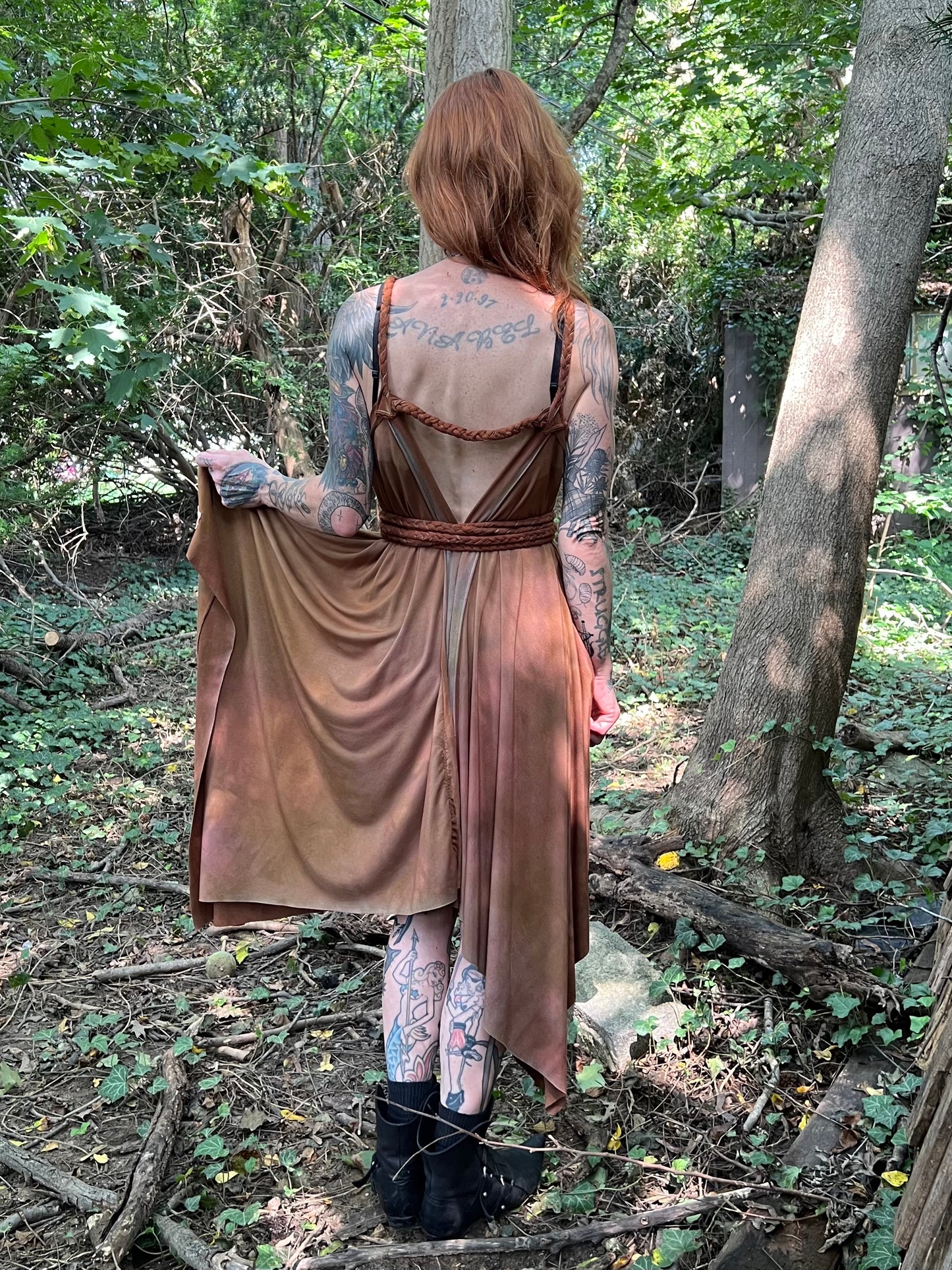 Adventuring Dress Modal Oaken colorway