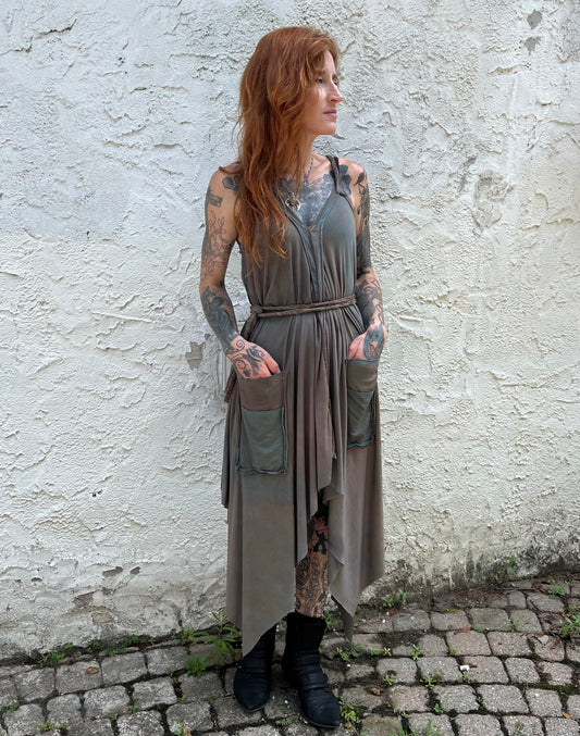 Adventuring Dress Modal Murky colorway