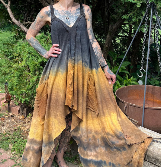 Adventuring Dress Sweaterknit Pyrite Ombré  colorway