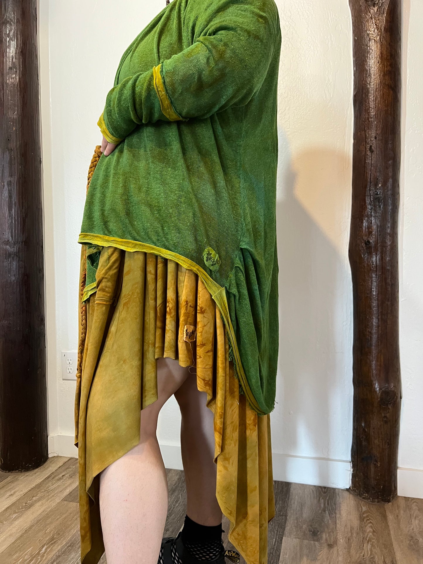 Blackwater cardigan Linen Myrtle colorway OOAK